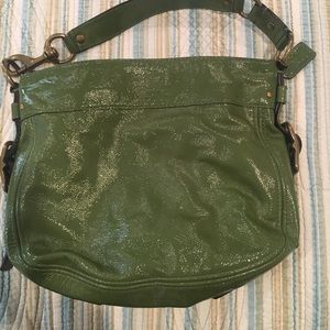 Green Coach bag